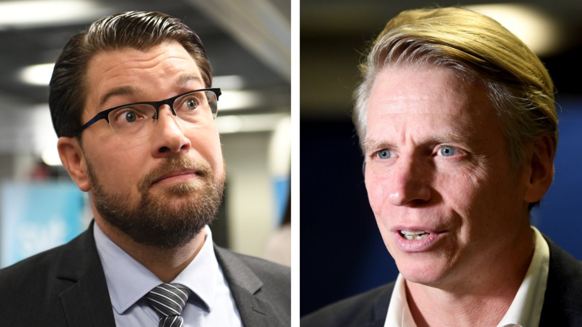 Jimmie Åkesson blev rasande på Per Bolund undr partiledardebatten. 